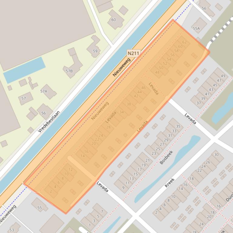 Kaart van postcodegebied 2685PT.