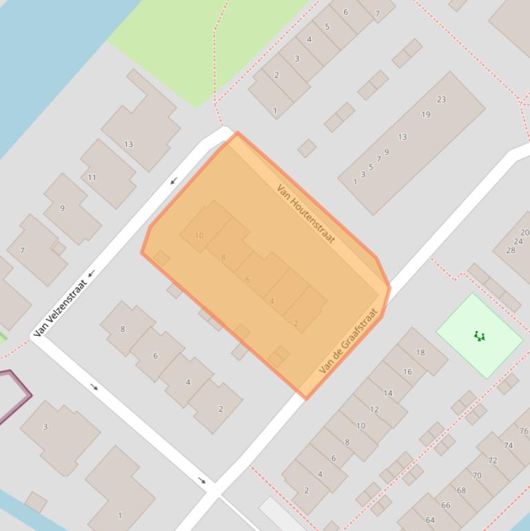 Kaart van postcodegebied 2685RC.