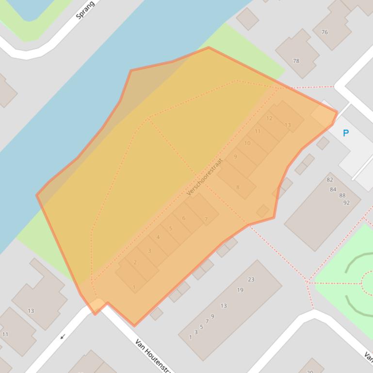 Kaart van postcodegebied 2685RD.