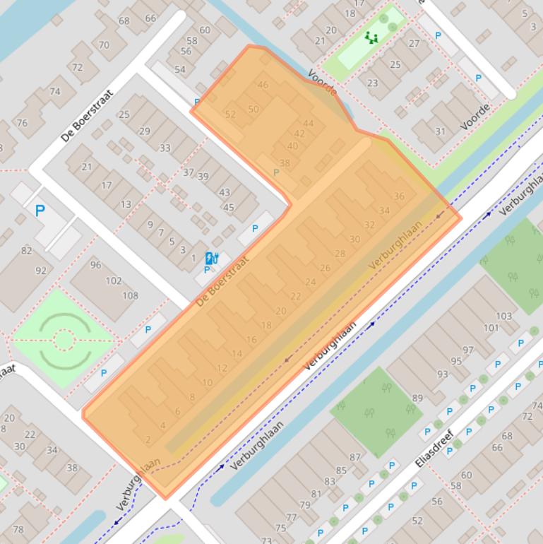 Kaart van postcodegebied 2685RE.