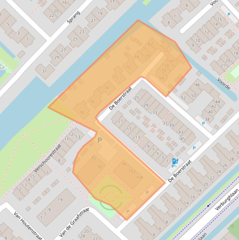 Kaart van postcodegebied 2685RG.