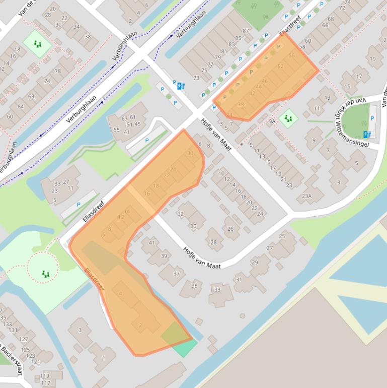 Kaart van postcodegebied 2685RL.