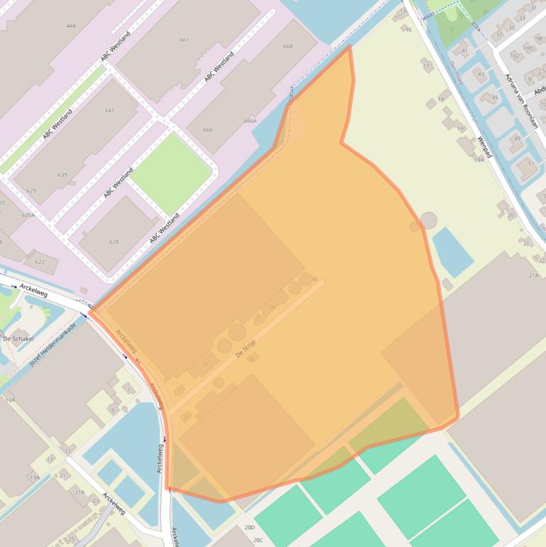 Kaart van postcodegebied 2685SH.