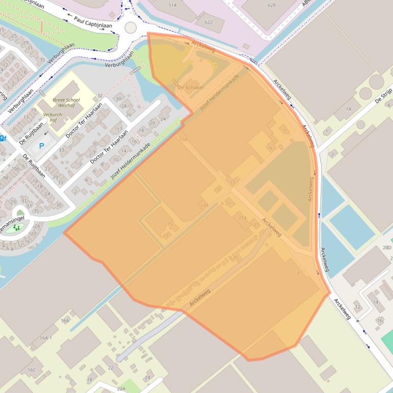 Kaart van postcodegebied 2685SL.
