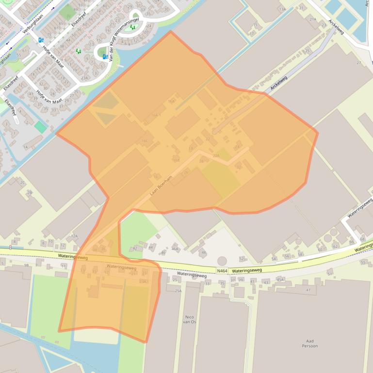 Kaart van postcodegebied 2685SR.