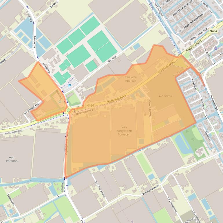 Kaart van postcodegebied 2685SW.