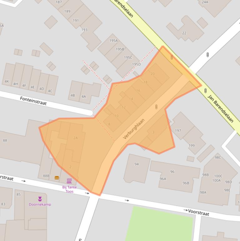 Kaart van postcodegebied 2685SX.