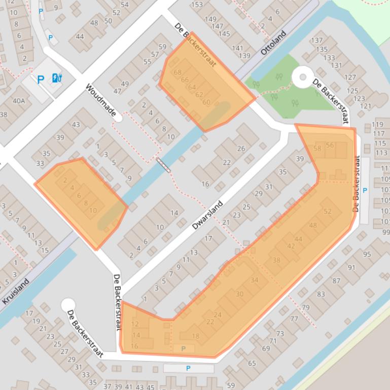 Kaart van postcodegebied 2685TB.