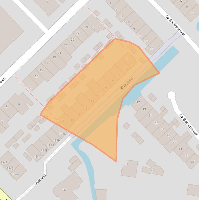 Kaart van postcodegebied 2685TG.