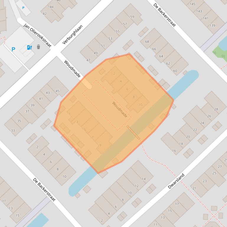 Kaart van postcodegebied 2685TK.