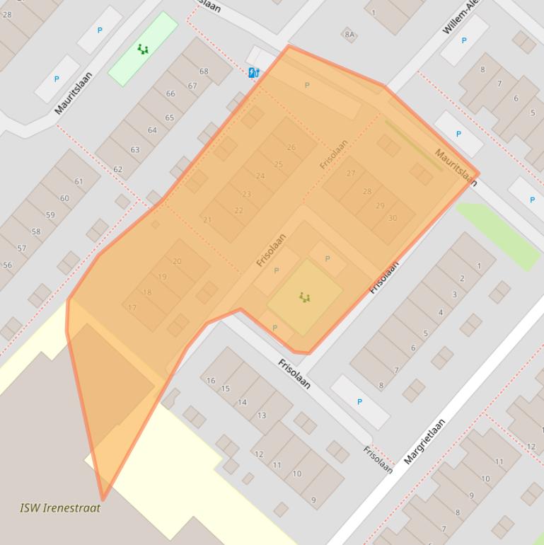 Kaart van postcodegebied 2685VD.