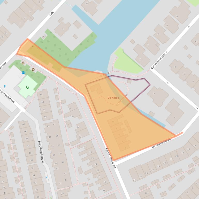 Kaart van postcodegebied 2685VH.