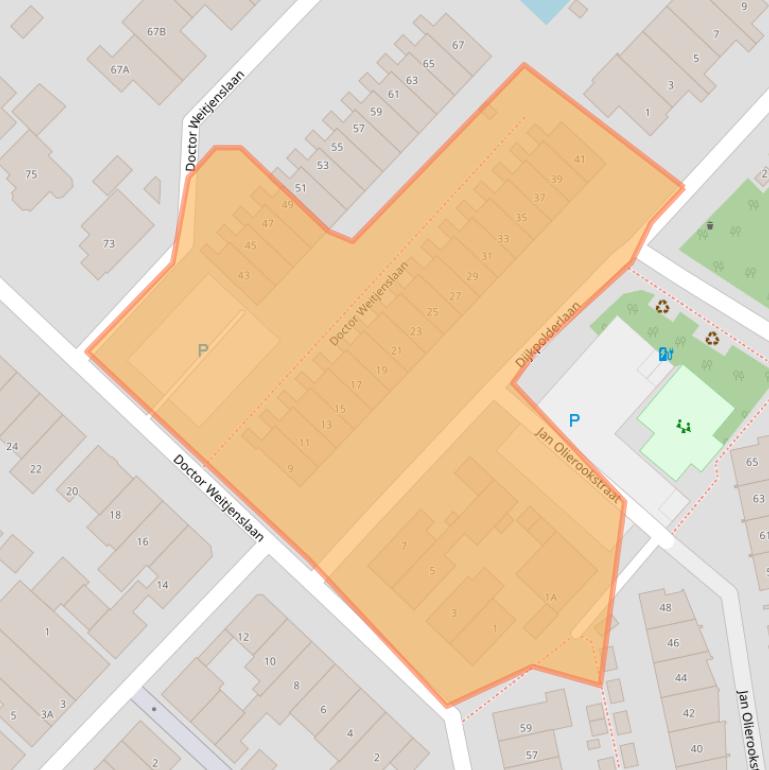 Kaart van postcodegebied 2685VV.