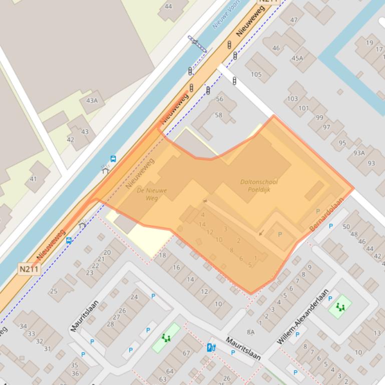 Kaart van postcodegebied 2685WB.