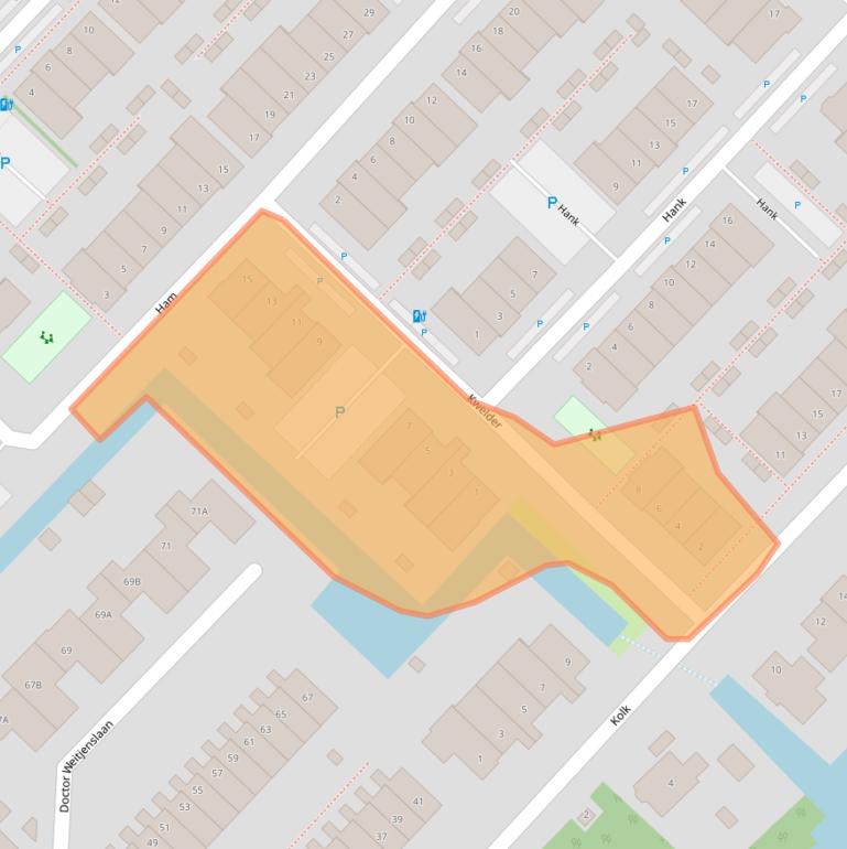 Kaart van postcodegebied 2685WD.