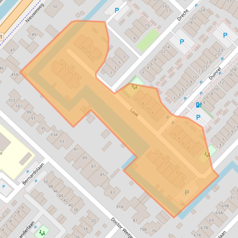 Kaart van postcodegebied 2685WH.