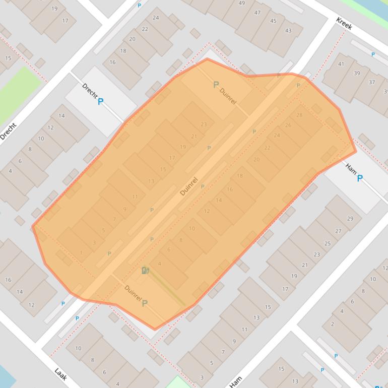 Kaart van postcodegebied 2685WJ.