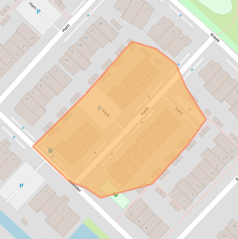 Kaart van postcodegebied 2685WM.