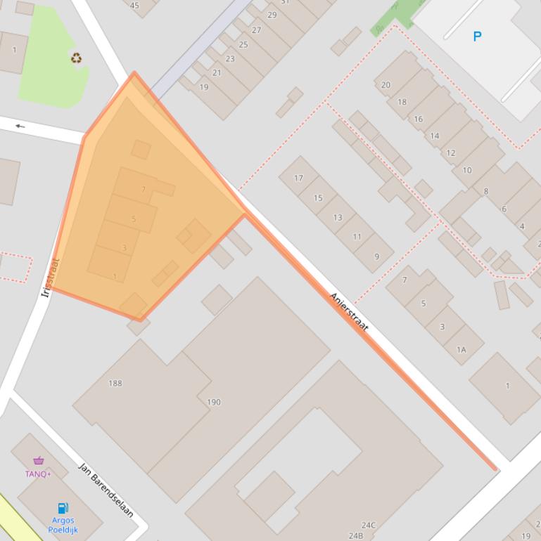 Kaart van postcodegebied 2685XH.