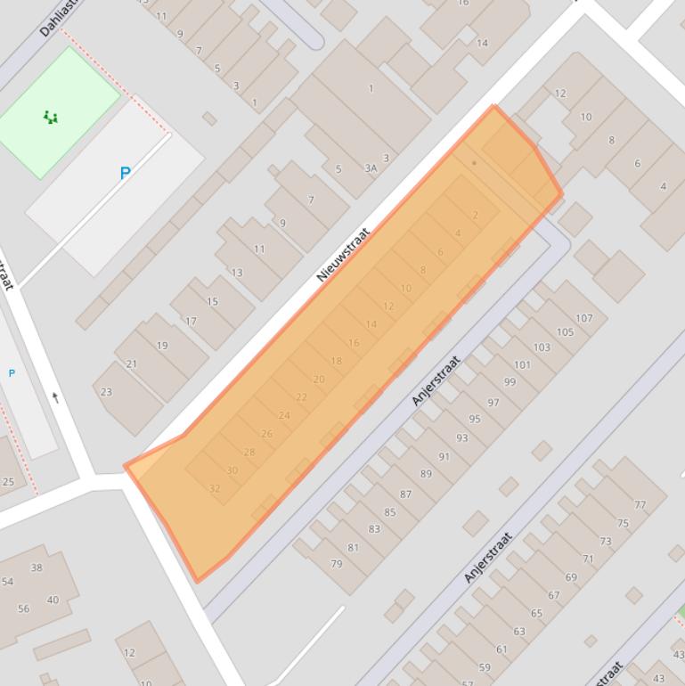 Kaart van postcodegebied 2685XP.