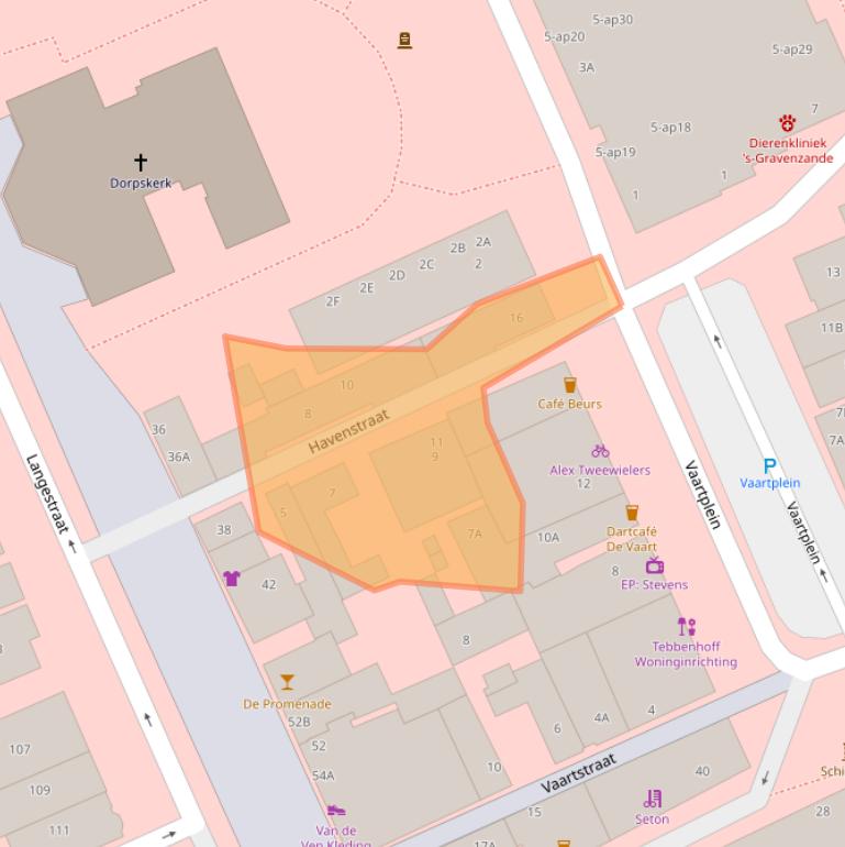 Kaart van postcodegebied 2691AG.