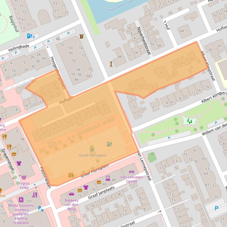 Kaart van postcodegebied 2691AM.