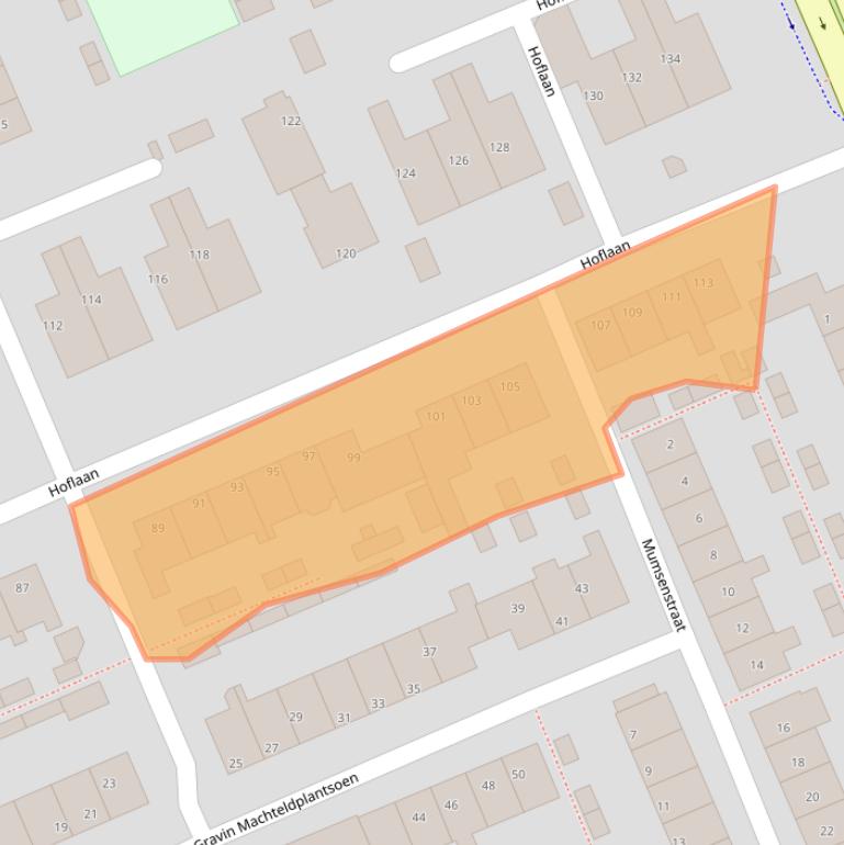 Kaart van postcodegebied 2691AP.