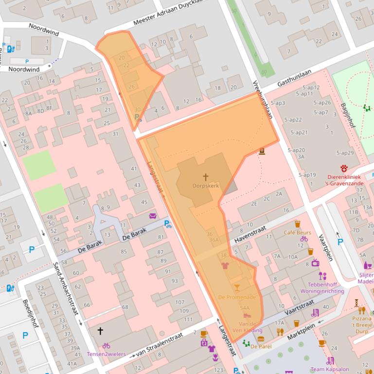 Kaart van postcodegebied 2691BH.