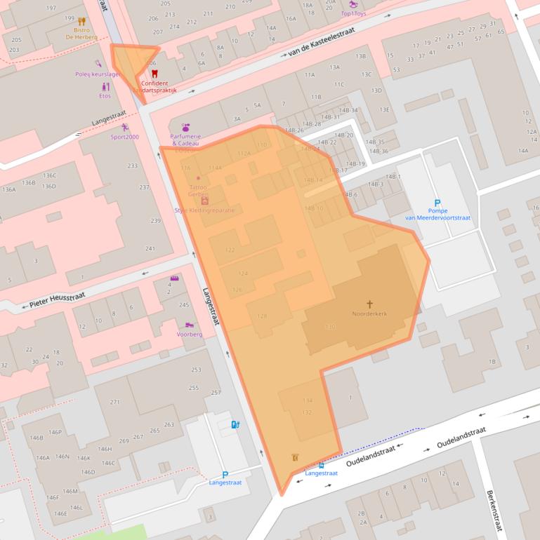 Kaart van postcodegebied 2691BK.