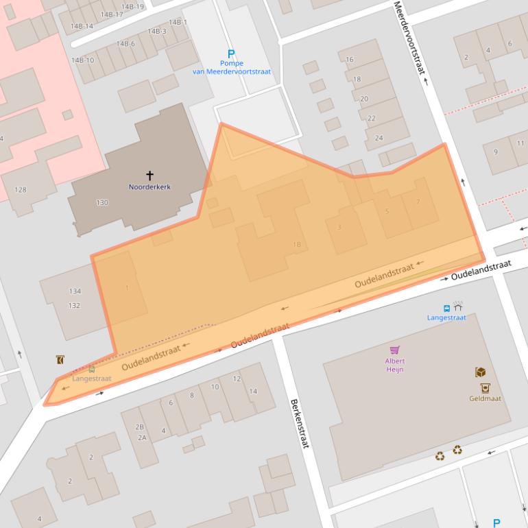 Kaart van postcodegebied 2691CB.