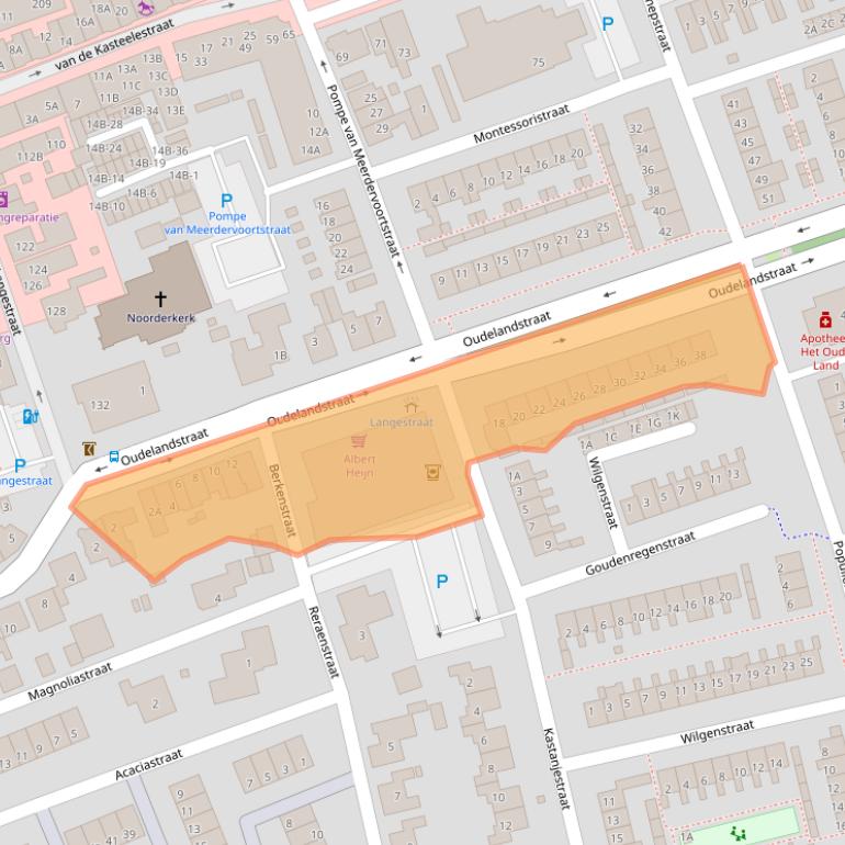 Kaart van postcodegebied 2691CE.