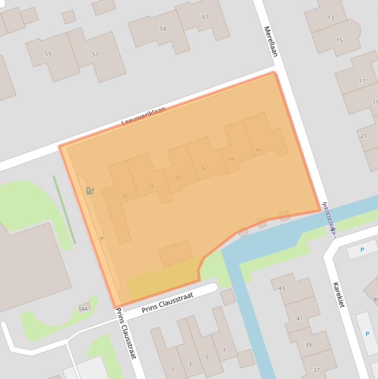 Kaart van postcodegebied 2691CM.