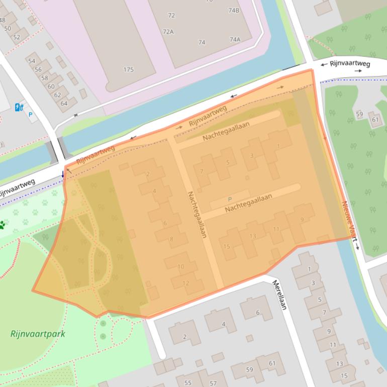 Kaart van postcodegebied 2691CP.