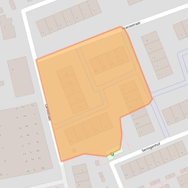 Kaart van postcodegebied 2691DD.