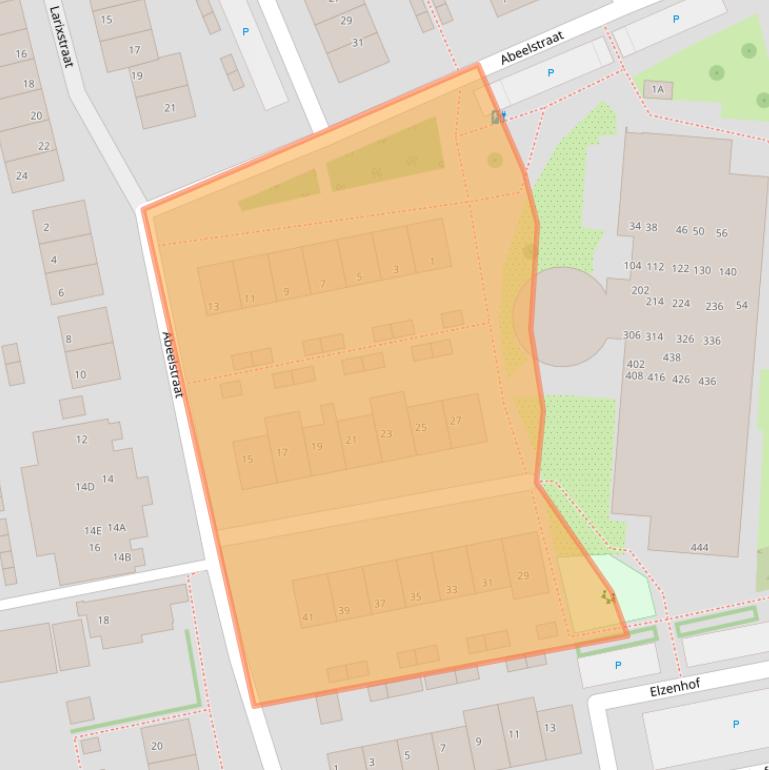 Kaart van postcodegebied 2691DG.