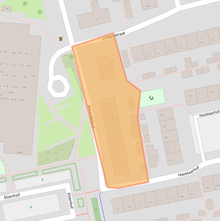 Kaart van postcodegebied 2691DK.