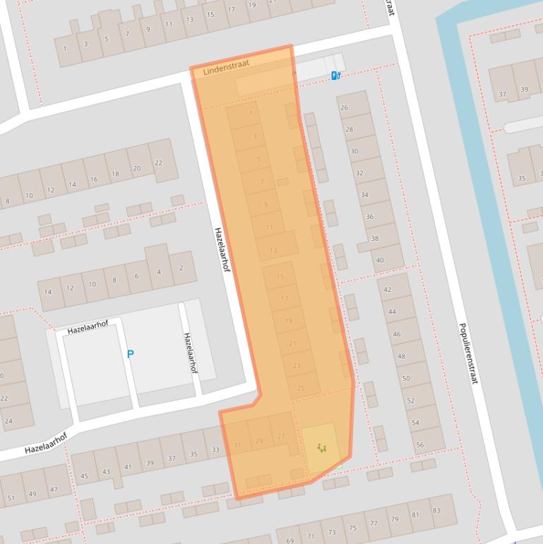 Kaart van postcodegebied 2691DL.