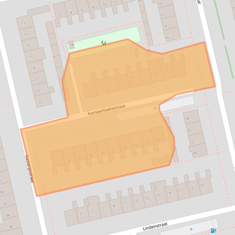 Kaart van postcodegebied 2691DV.