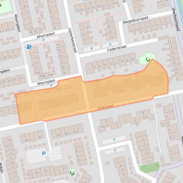 Kaart van postcodegebied 2691EC.