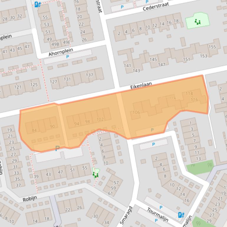 Kaart van postcodegebied 2691EG.