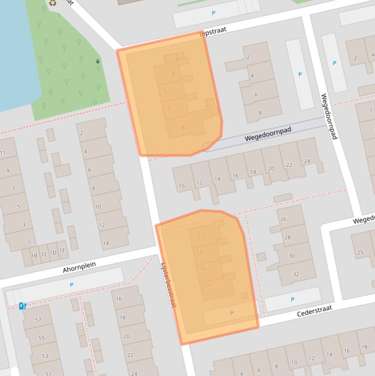 Kaart van postcodegebied 2691ER.