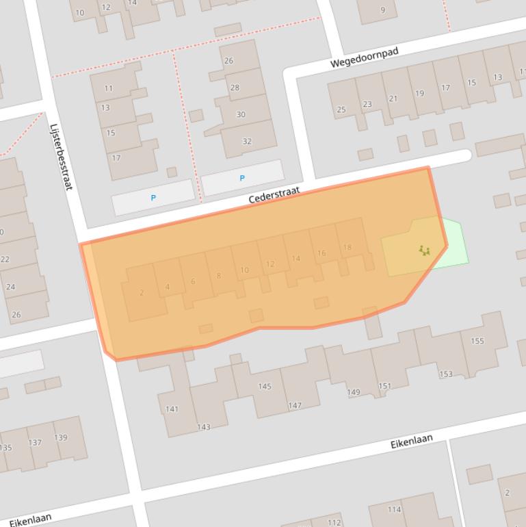 Kaart van postcodegebied 2691ET.