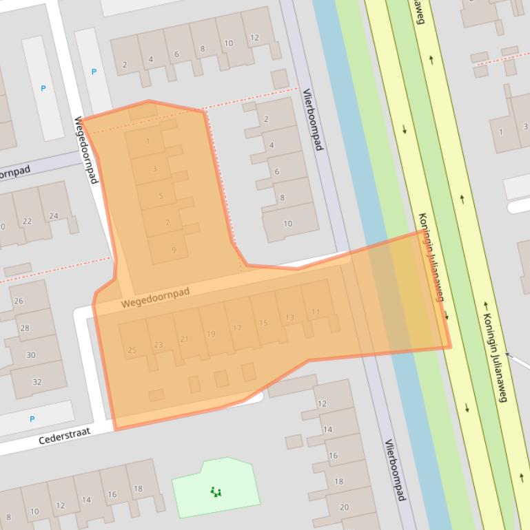 Kaart van postcodegebied 2691EV.