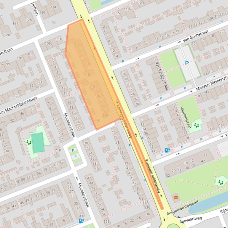 Kaart van postcodegebied 2691GA.