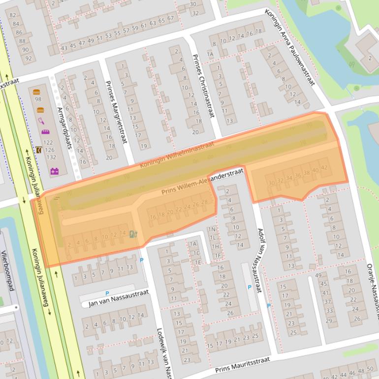 Kaart van postcodegebied 2691GJ.