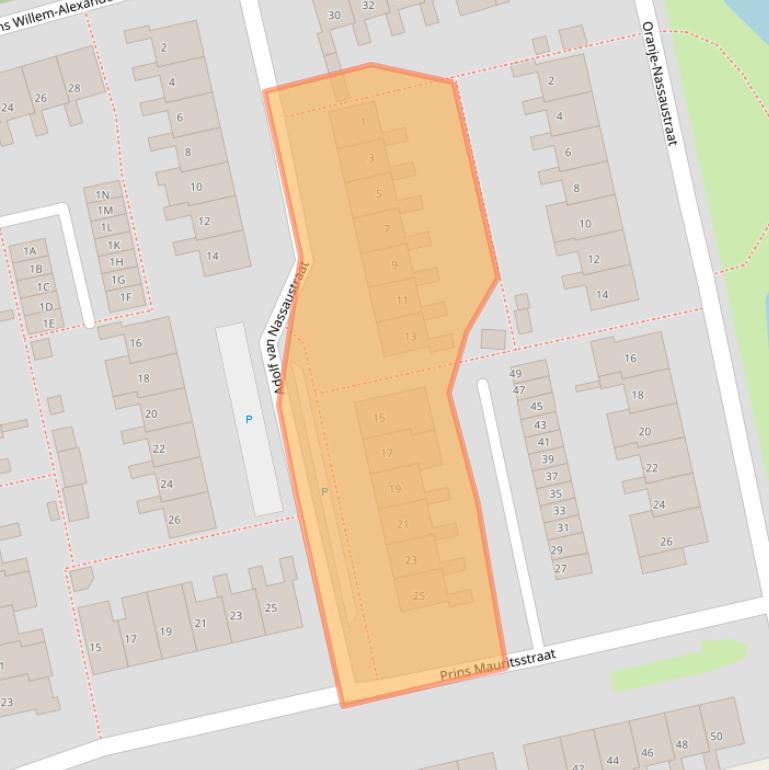 Kaart van postcodegebied 2691GL.