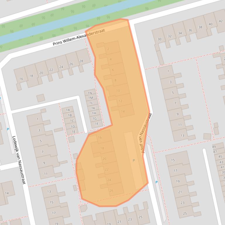 Kaart van postcodegebied 2691GM.