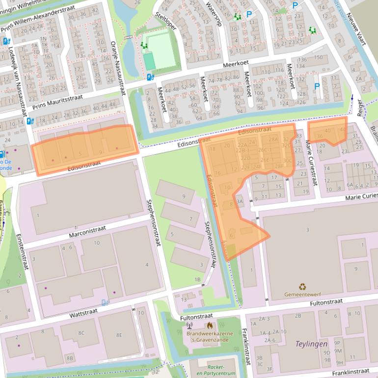 Kaart van postcodegebied 2691GT.