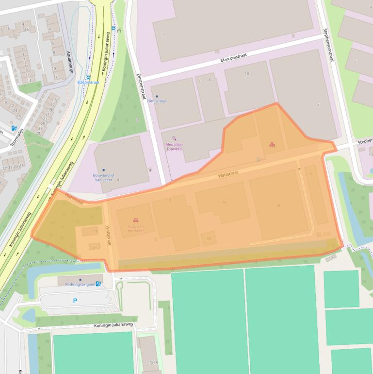 Kaart van postcodegebied 2691GZ.