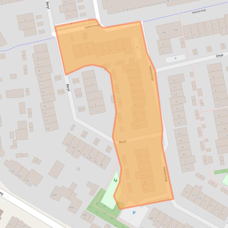 Kaart van postcodegebied 2691HE.